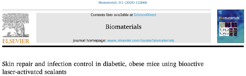 Biomaterials: 納米銀片密封劑在糖尿病、肥胖小鼠皮膚修復和感染控制中的應用